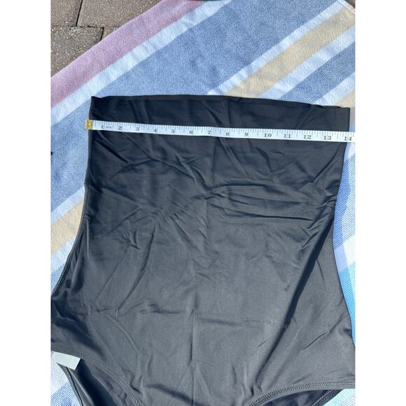 NWT, Aerie, Fold-Over Waist, Bikini Bottom, Black, Sz M - Picture 4 of 6